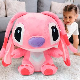Велика дитяча м’яка іграшка-подушка Stitch 100 CM 0931-9 Рожевий (AX)