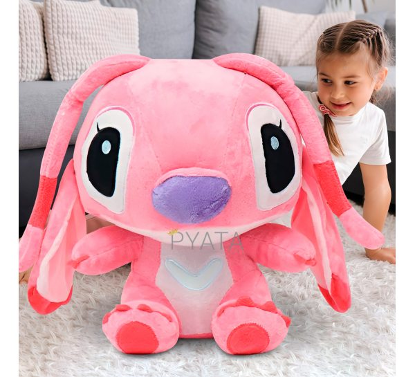 Велика дитяча м’яка іграшка-подушка Stitch 100 CM 0931-9 Рожевий (AX)