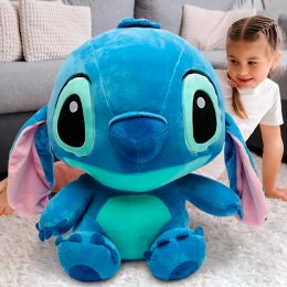 Велика дитяча м’яка іграшка-подушка Stitch 100 CM 0931-8 Синій (AX)