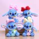 М’яка плюшева іграшка-брелок Stitch з бантом 13 см 9439 (AX)