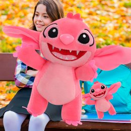 Дитяча декоративна маленька м’яка іграшка-брелок Stitch 13см 8383 Рожевий (AX)