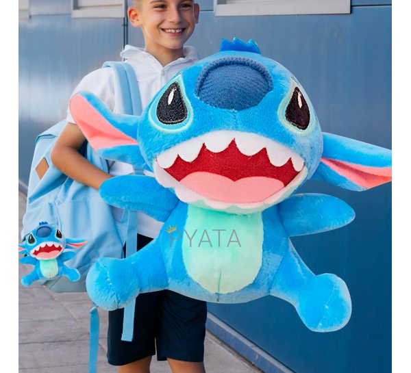 Маленький портативний трендовий м’який брелок-іграшка Stitch 13 см 7738 Синій (АХ)