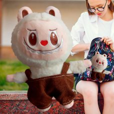Детская мягкая плюшевая маленькая игрушка-брелок Лабубу 9300 Белый (AX)