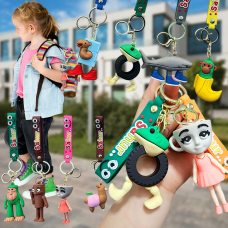 Брелок Итальянские мемы фигурки с цепочкой L-08 для ключей, сумки, рюкзака (AX)