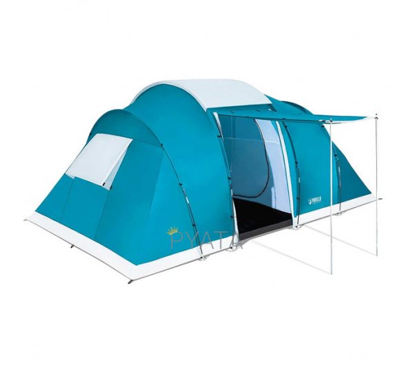 Шестиместная палатка для кемпинга Bestway 68094 «Family Ground 4» 2 слоя 490 х 280 х 200 см (LM)
