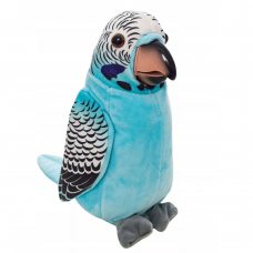 Интерактивная мягкая игрушка-повторюшка Попугай, Голубой (AX)