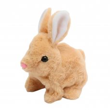 Дитяча розвиваюча розважальна інтерактивна іграшка Кролик попригунчик Бежевий (AX)