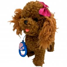 Детская пушистая интерактивная игрушка Собачка на поводке, которая ходит, поет и лает Тойпудель 30 см (AX) Детская пушистая интерактивная игрушка Собачка на поводке, которая ходит, поет и лает Тойпудель 30 см (AX)