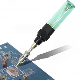 Газовий паяльник HT-F01 1381 потужність 80W-120W для паяння, Зелений (JS)