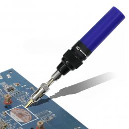 Газовий паяльник HT-F01 1381 потужність 80W-120W для паяння, Синій (JS)