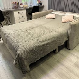 Двоспальне плед-покривало Lisa стільники «Затишок» 220*200 см Зелений (ВОТ)