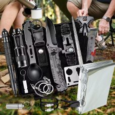 Набор для выживания, кемпинга туристический 1932, 15 предметов (JS) Набор для выживания, кемпинга туристический 1932, 15 предметов (JS)