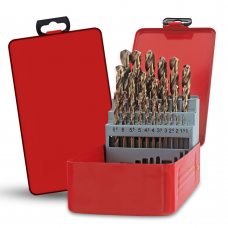 Набір свердл з титановим покриттям від 1мм до 13 (метал/дерево) Drillpro HSS 1585 (JS)