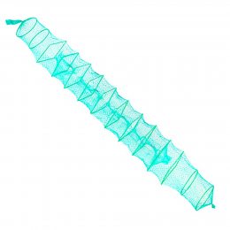 Большая универсальная раскладная раколовка-гармошка для ловли на раков и рыб 6 м, 14 выходов 30х40