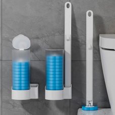 Універсальний настанний та підлоговий йоржик для унітазу з 6 змінними насадками (205/2968)