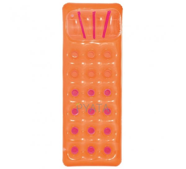 Пляжный надувной одноместный матрас Bestway 43015 Оранжевый (LM)