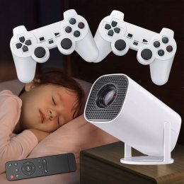 Смарт проектор M300 MAX с 2 джойстиками для домашнего кинотеатра и игр