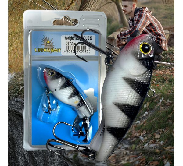 Блесна LuckG Bait силиконовая рыбка 80 мм / 17,5g / color #086  (988)