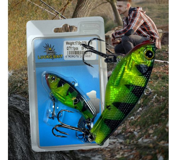 Блесна LuckG Bait силиконовая рыбка 80 мм / 17,5g / color #518  (988)