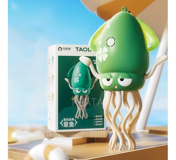 Дитяча інтерактивна іграшка танцюючий восьминіг Squid Toys Dance 158-21C Зелений (OC)