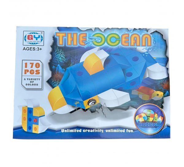 Детский игровой конструктор с морскими жителями БРИКС G63758/8033 The Ocean - 170 деталей (NI)