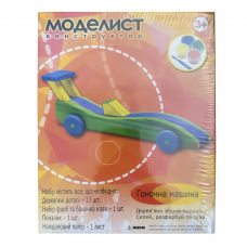 Дитячий розвиваючий дерев'яний конструктор M-003 Гоночна машина (NI)