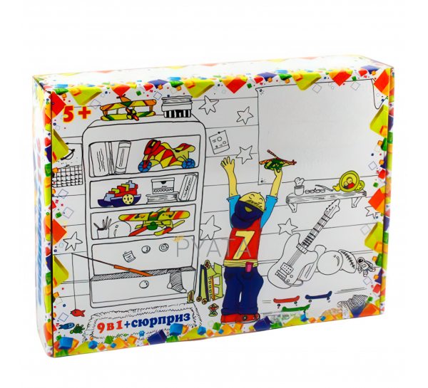 Большой развивающий подарок-сюрприз для мальчика 9 в 1 (NI)