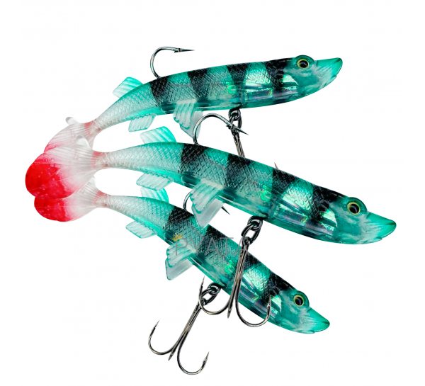 Знімна багаторазова реалістична силіконова приманка Jaixing Soft Lures 15.2g, 10см, 3 шт, колір 096