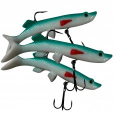 Съемная многоразовая реалистичная силиконовая приманка Jaixing Soft Lures 15.2g, 10см, 3шт, цвет 702 Съемная многоразовая реалистичная силиконовая приманка Jaixing Soft Lures 15.2g, 10см, 3шт, цвет 702