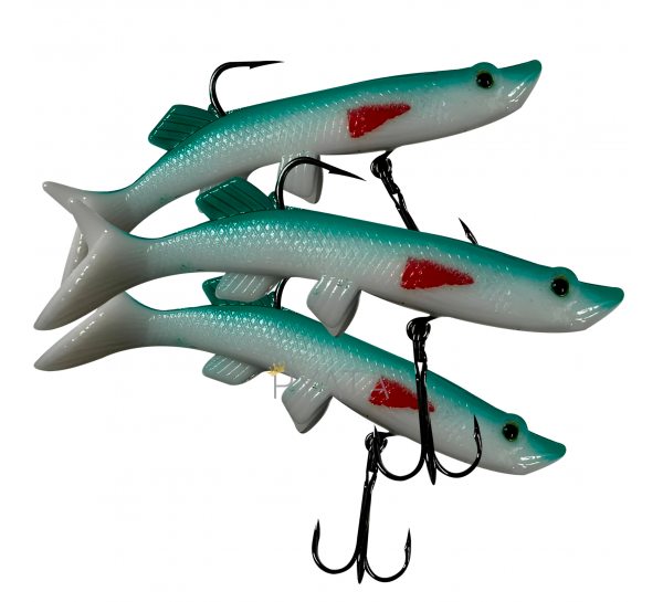 Знімна багаторазова реалістична силіконова приманка Jaixing Soft Lures 15.2g, 10см, 3 шт, колір 702