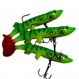 Знімна багаторазова реалістична силіконова приманка Jaixing Soft Lures 15.2g, 10см, 3 шт, колір 007