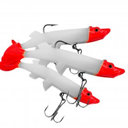 Знімна багаторазова реалістична силіконова приманка Jaixing Soft Lures 22.3g, 12см, 3 шт, колір 318
