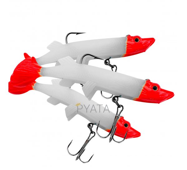 Знімна багаторазова реалістична силіконова приманка Jaixing Soft Lures 22.3g, 12см, 3 шт, колір 318