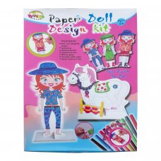 Детский набор для творчества аппликация-раскраска WG50014 "Paper Doll Design Kit" (NI)