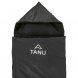 Туристический теплосберегающий спальный мешок TANU -17С°, 350 г/м2, размер 215х80 см. Черный (BR)