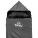 Кемпинговый универсальный термо набор спальный мешок с подушкой TANU -17С°, 350 г/м2, 215х80 см Черный (BR)