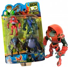 Детские игровые коллекционные светящиеся фигурки G01990/0805-1 4, BEN10 5 серии в коробке (NI)