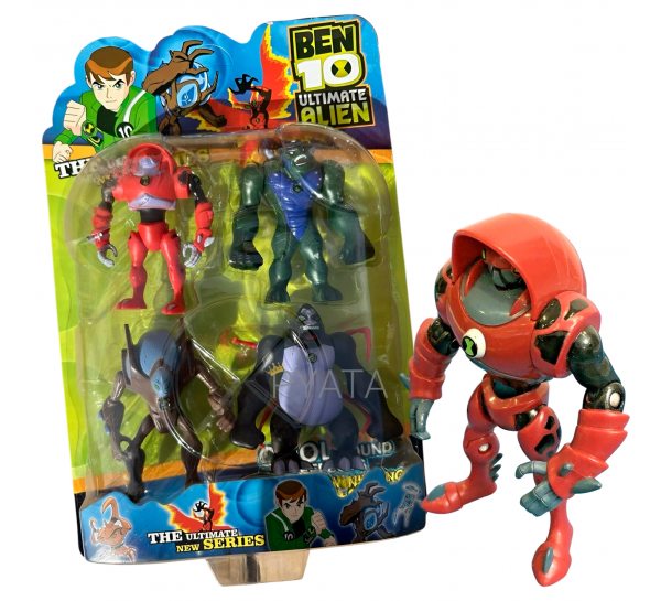 Детские игровые коллекционные светящиеся фигурки G01990/0805-1 4, BEN10 5 серии в коробке (NI)