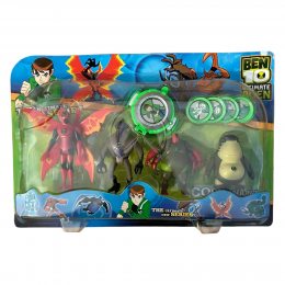 Детский набор игрушек-фигурок, 4 шт G01961/0842-20 BEN10 5 серии + часы в блистере (NI)