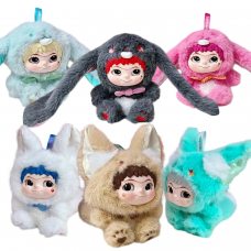 Детская коллекционная игрушка-брелок сюрприз с ушками Wakuku Вакуку в коробке