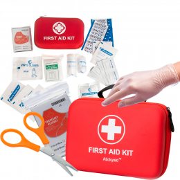 Универсальная многофункциональная портативная аптечка с кейсом для оказания первой помощи 1792 43 в 1 (JS)