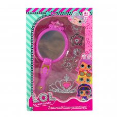 Дитячий іграшковий набір стиліста (дзеркальце, корона, набір аксесуарів) LOL surprise 993F 3+ (AHMD)