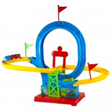 Детский игровой набор гоночный трек-горка с машинками Гоночний трек Roller Coaster 551A-23 13 предметов (AHMD)