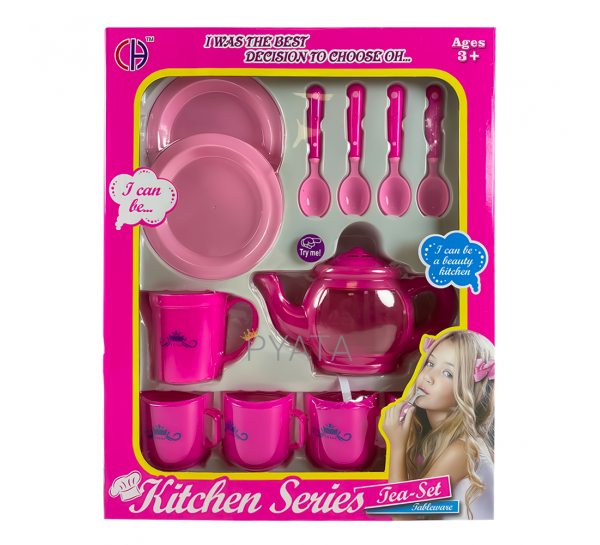 Детский кукольный кухонный набор для чаепития Kitchen Series Tea-Set CH-01B 14 предметов (AHMD)