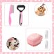 Набір інструментів для догляду за тваринами, стрижки та грумінгу, Рожевий (626)