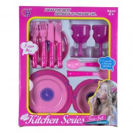 Детский кукольный кухонный набор для чаепития Kitchen Series Tea-Set CH-01 14 предметов (AHMD)