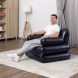 Надувное раскладное кресло трансформер Bestway 75114 191x97x64 см Черный (LM)
