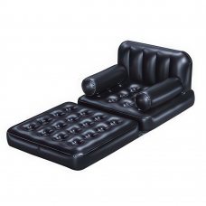 Надувне розкладне крісло трансформер Bestway 75114 191x97x64 см Чорний (LM) Надувне розкладне крісло трансформер Bestway 75114 191x97x64 см Чорний (LM)