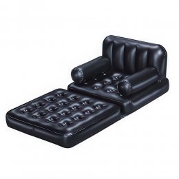 Надувное раскладное кресло трансформер Bestway 75114 191x97x64 см Черный (LM)