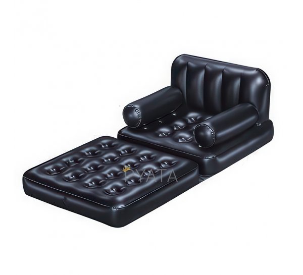 Надувное раскладное кресло трансформер Bestway 75114 191x97x64 см Черный (LM)
